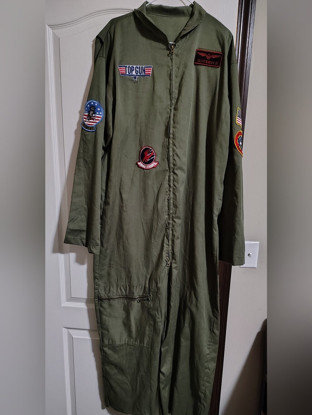 Men's Size XL Top Gun Maverick Flight Suit Costume